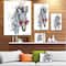 Designart - Funny Zebra Watercolor - Animal Canvas Art Print